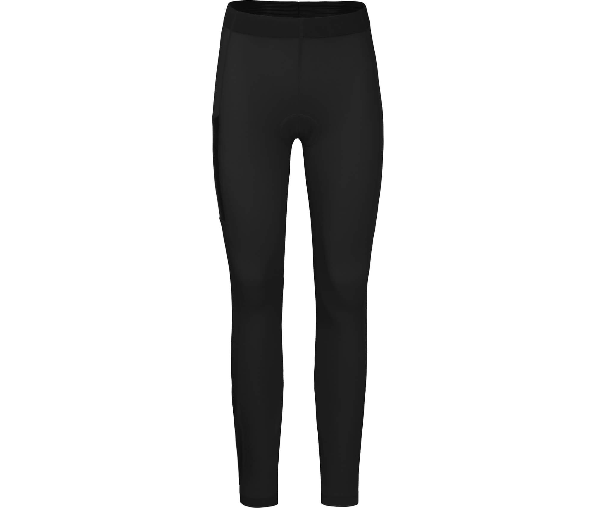 Bergson Fahrradhose SUNDRA COMFORT (mit Sitzpolster) Damen Fahrradhose, bielatisch, tight, Normalgrößen, schwarz