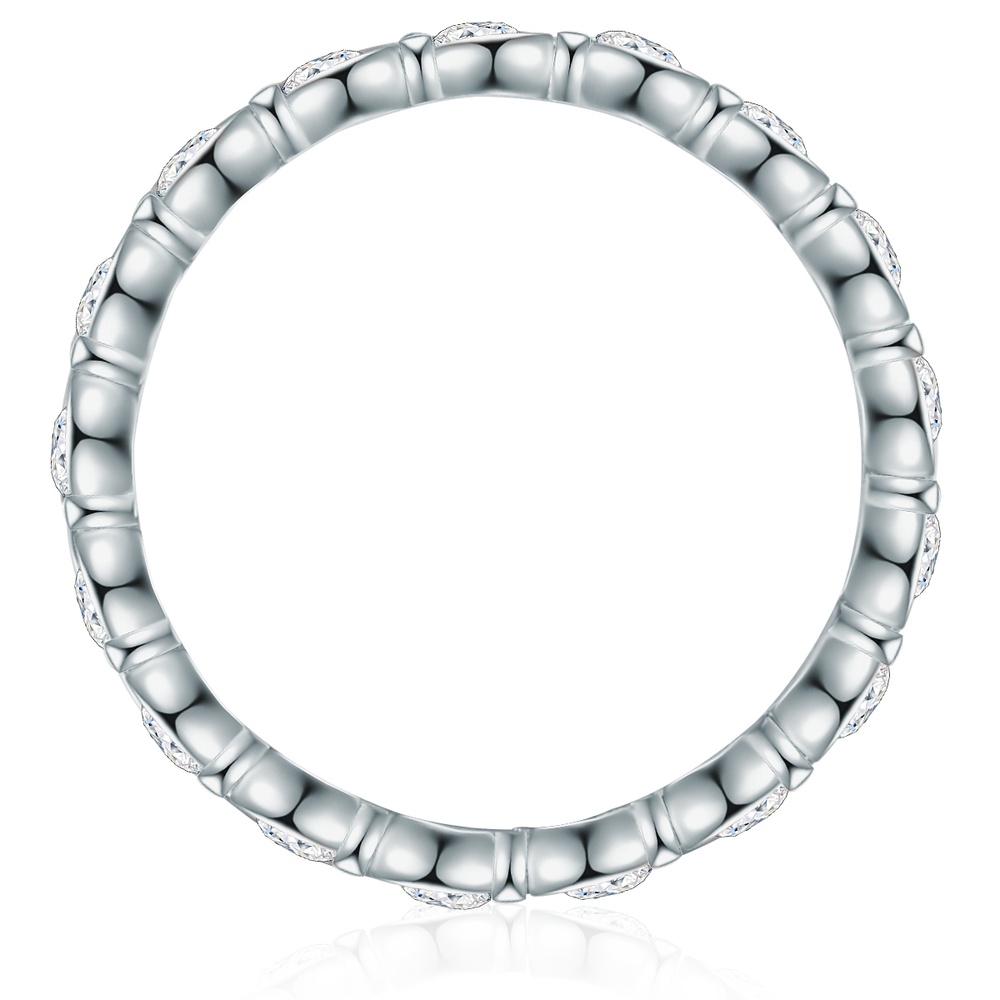 Trilani Bague en argent Argent sterling Oxyde de zirconium (CZ) en Argent Bague