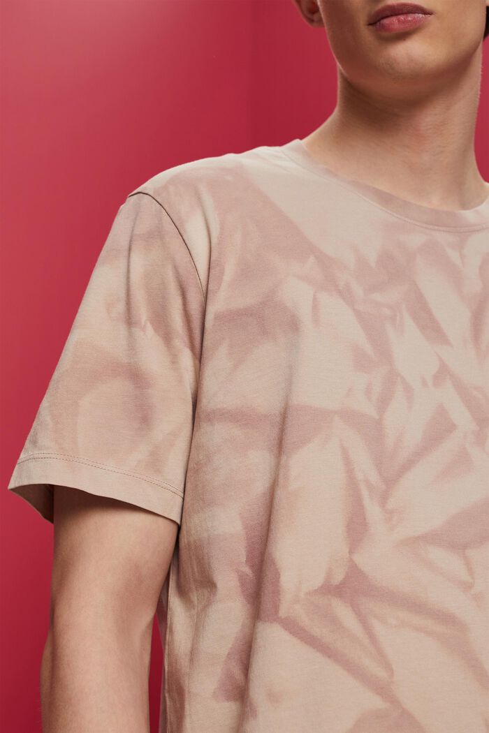 Rundhals-T-Shirt, 100 % Baumwolle