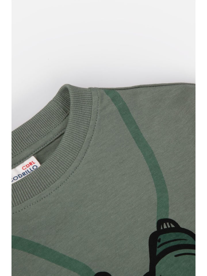 Coccodrillo T-shirt mit langen Ärmeln in khaki günstig kaufen