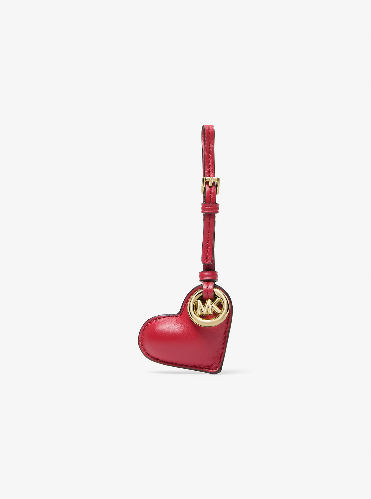 Puffy Heart Leather Bag Charm - CRISSON
