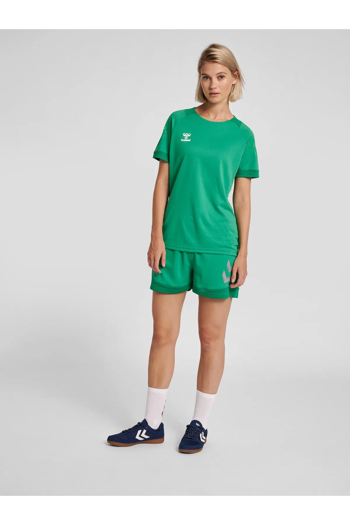hummel  Kurze Sporthose - Grün - Mittlerer Bund