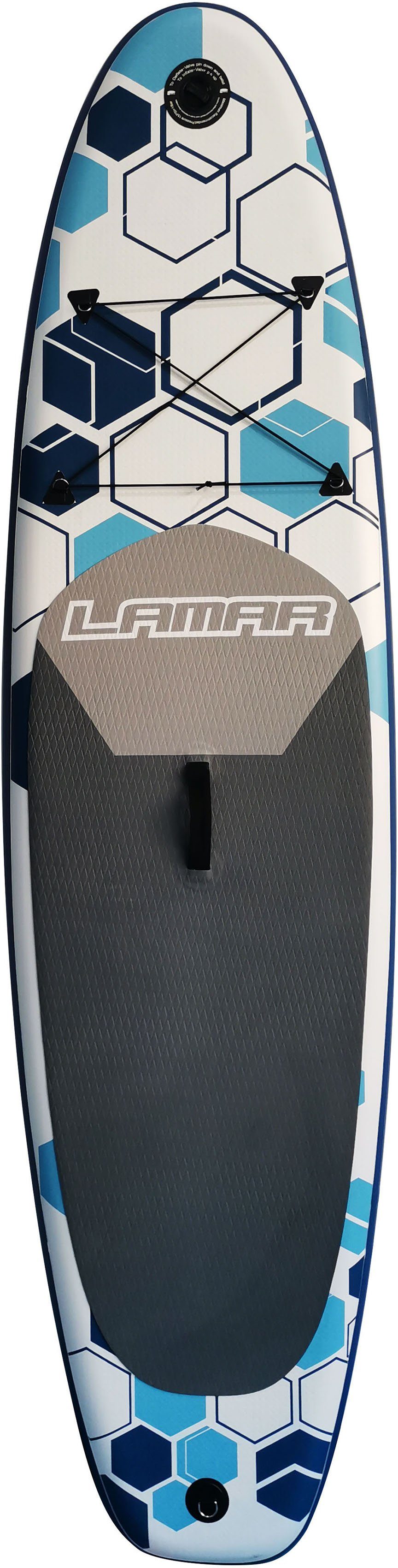 Lamar SUP-Board I-SUP 290 Be Cool, Fishboard, (Set, 5 tlg., mit Paddel, Pumpe und Transportrucksack)