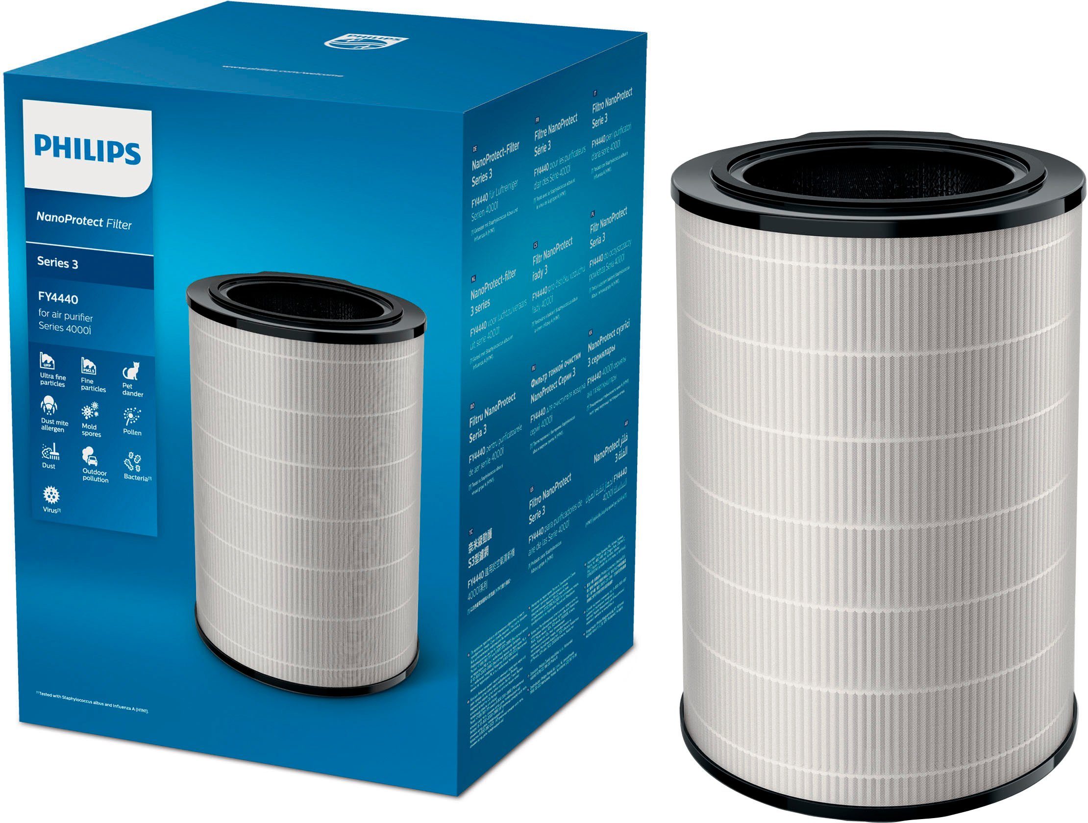 Philips NanoProtect Filter FY4440/30, Zubehör für Luftreiniger der Series 4000(i)