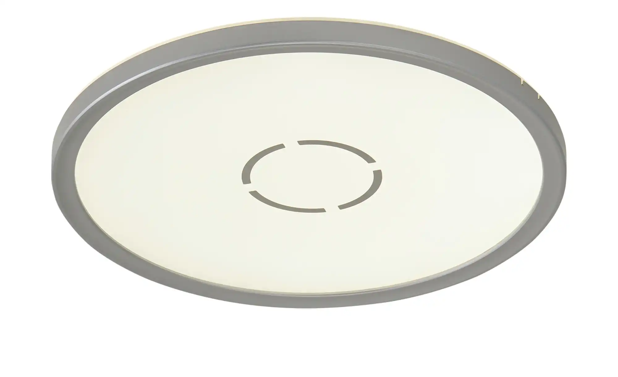 LED-Deckenleuchte, silber mit Hintergrundbeleuchtung