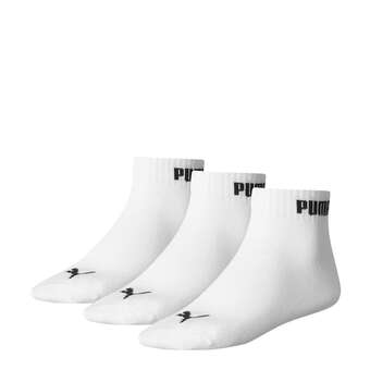 PUMA 3er Pack Quarter Socken in weiß