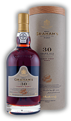 Graham's 30 Years Graham's 30 Years Wunderbar gereifter Tawny Port mit reicher Aromatik. Alter 30 J. - 0,75	 Liter - Vol 20%