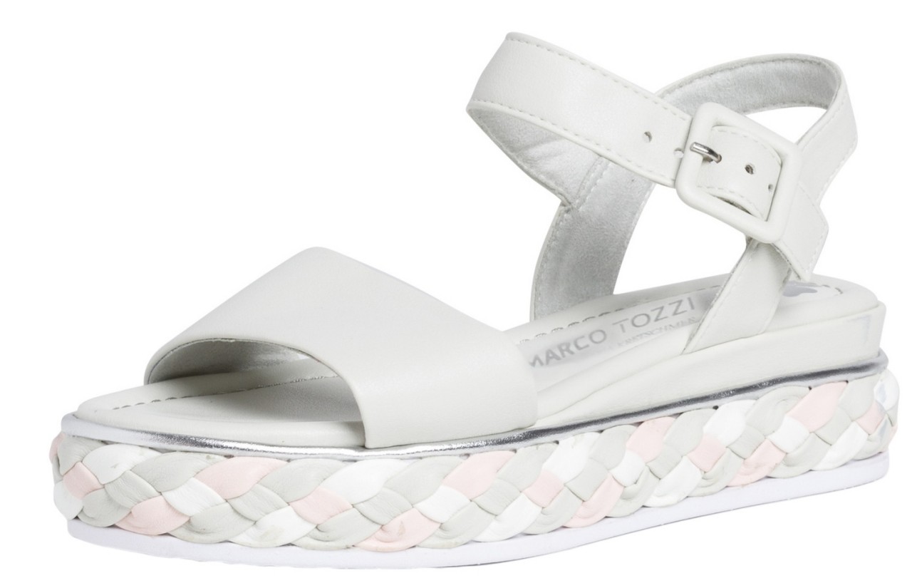 MARCO TOZZI Komfort Sandalen grau Da.-Sandalette