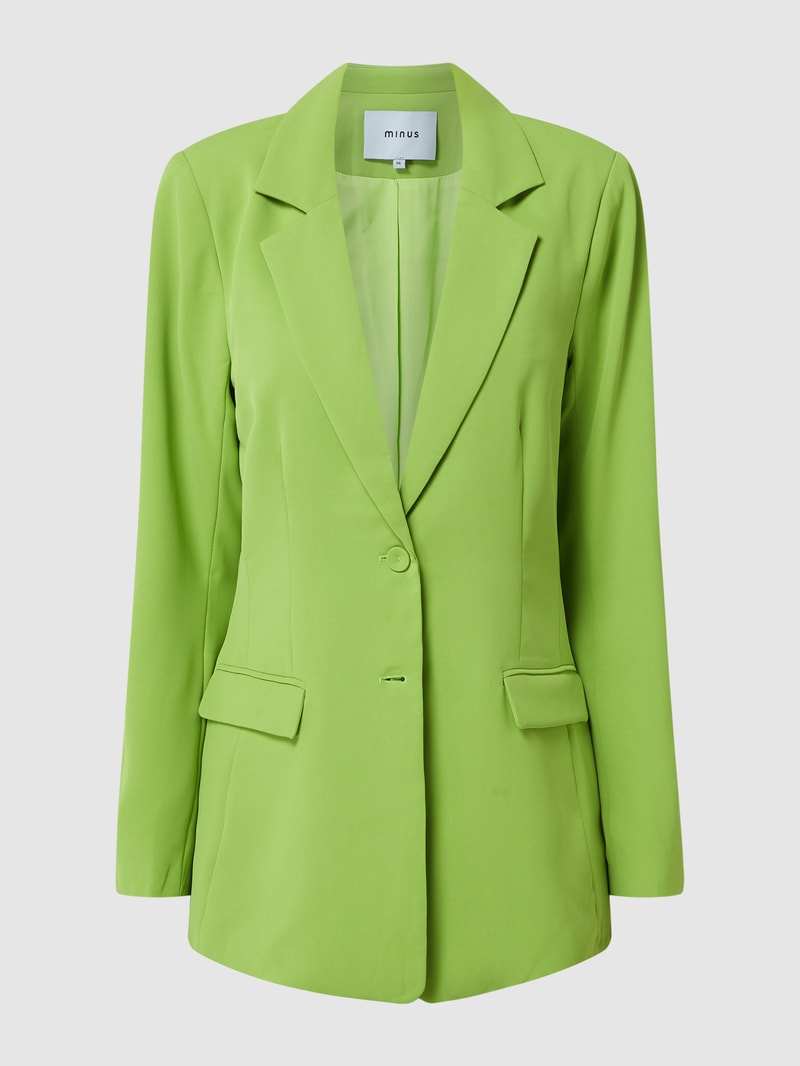 Blazer aus Krepp Modell 'Velia' in apfelgrün