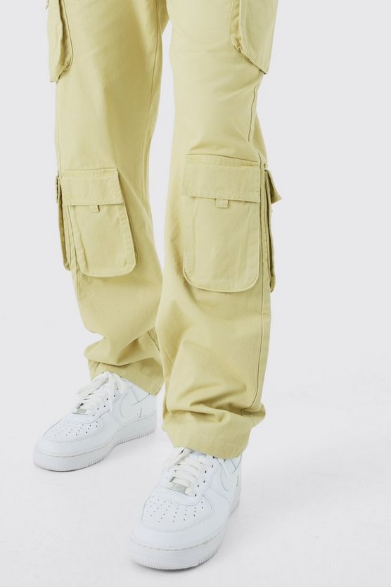 Tall Twill Cargo-Hose mit weitem Bein