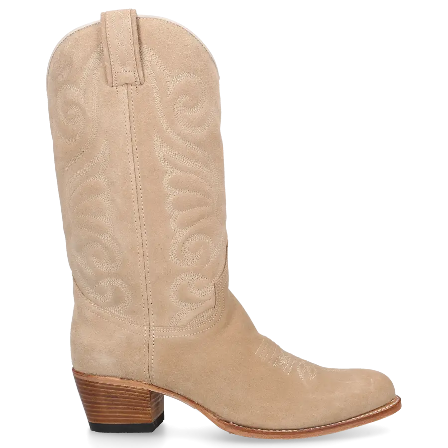 Sendra - Stiefel 11627 Veloursleder - beige