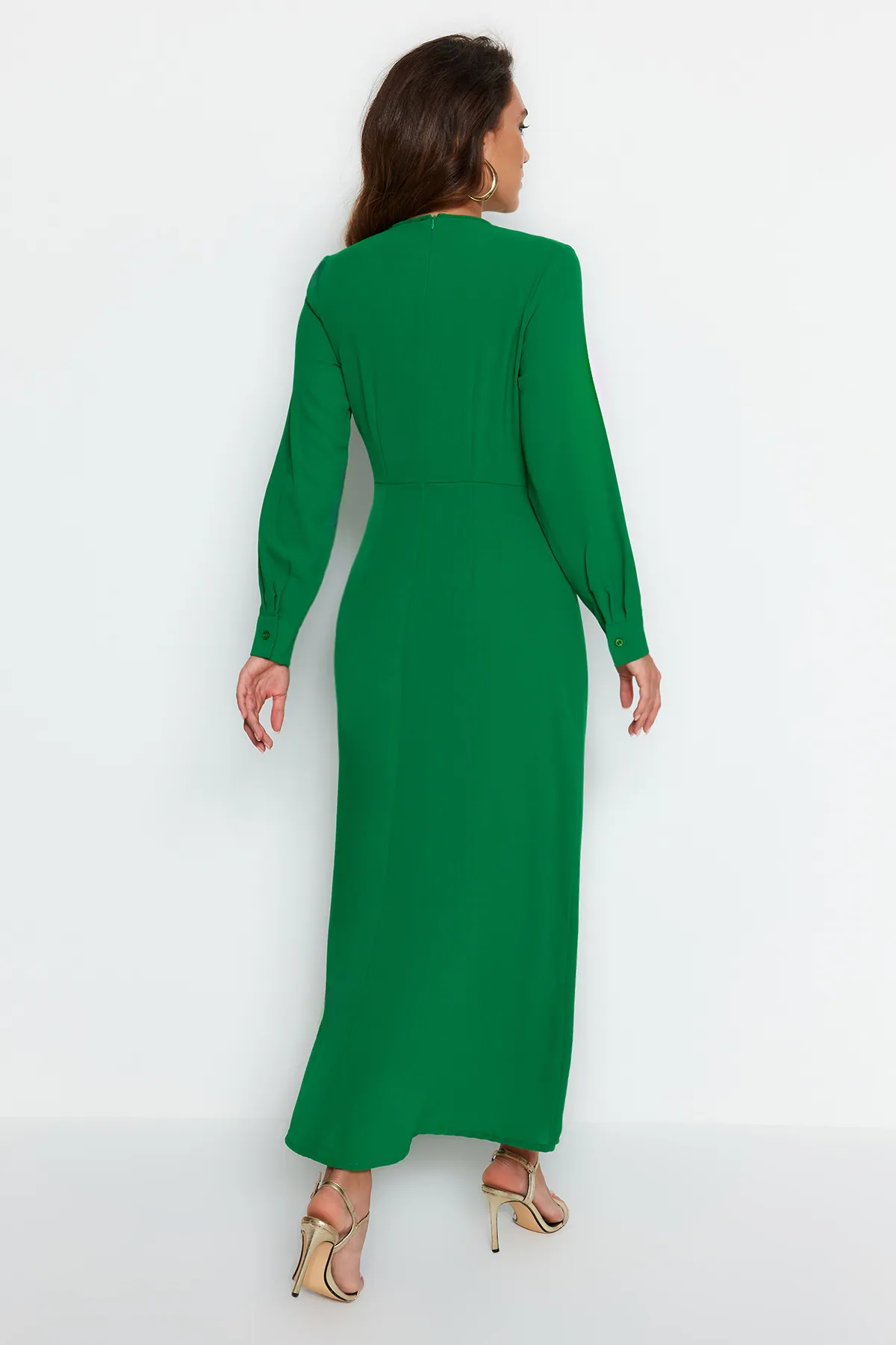 Trendyol Modest  Grünes Accessoire Detaillierte Aerobin Gewebte Kleidung TCTAW24EB00067