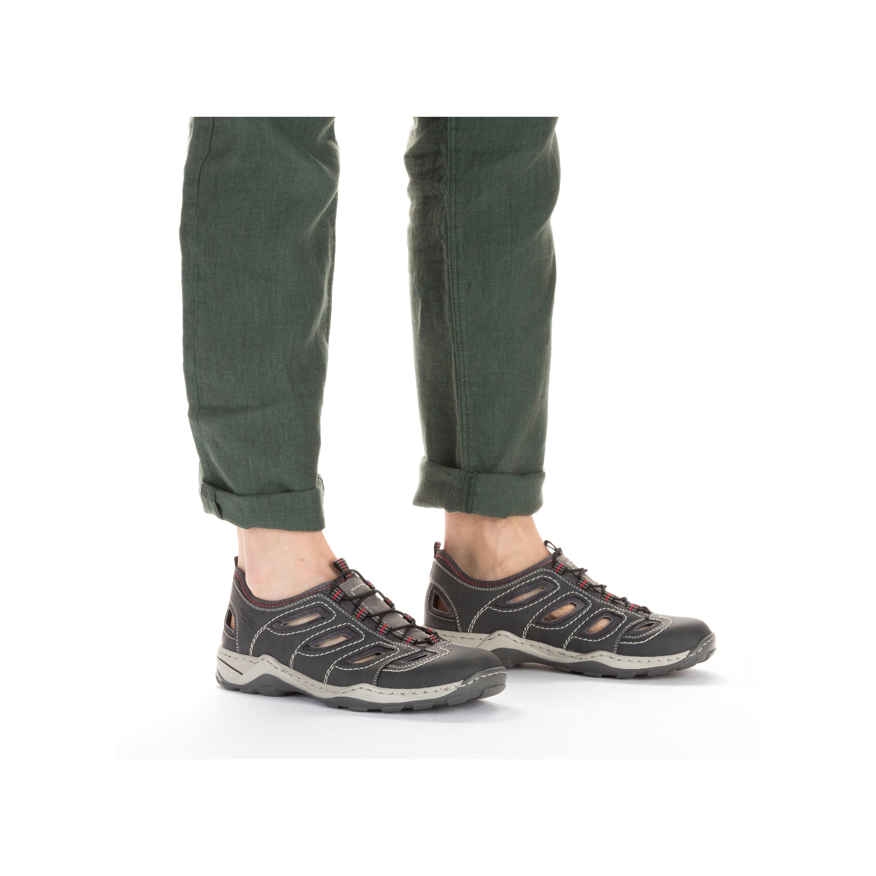 Rieker Herren Slipper mondgrau