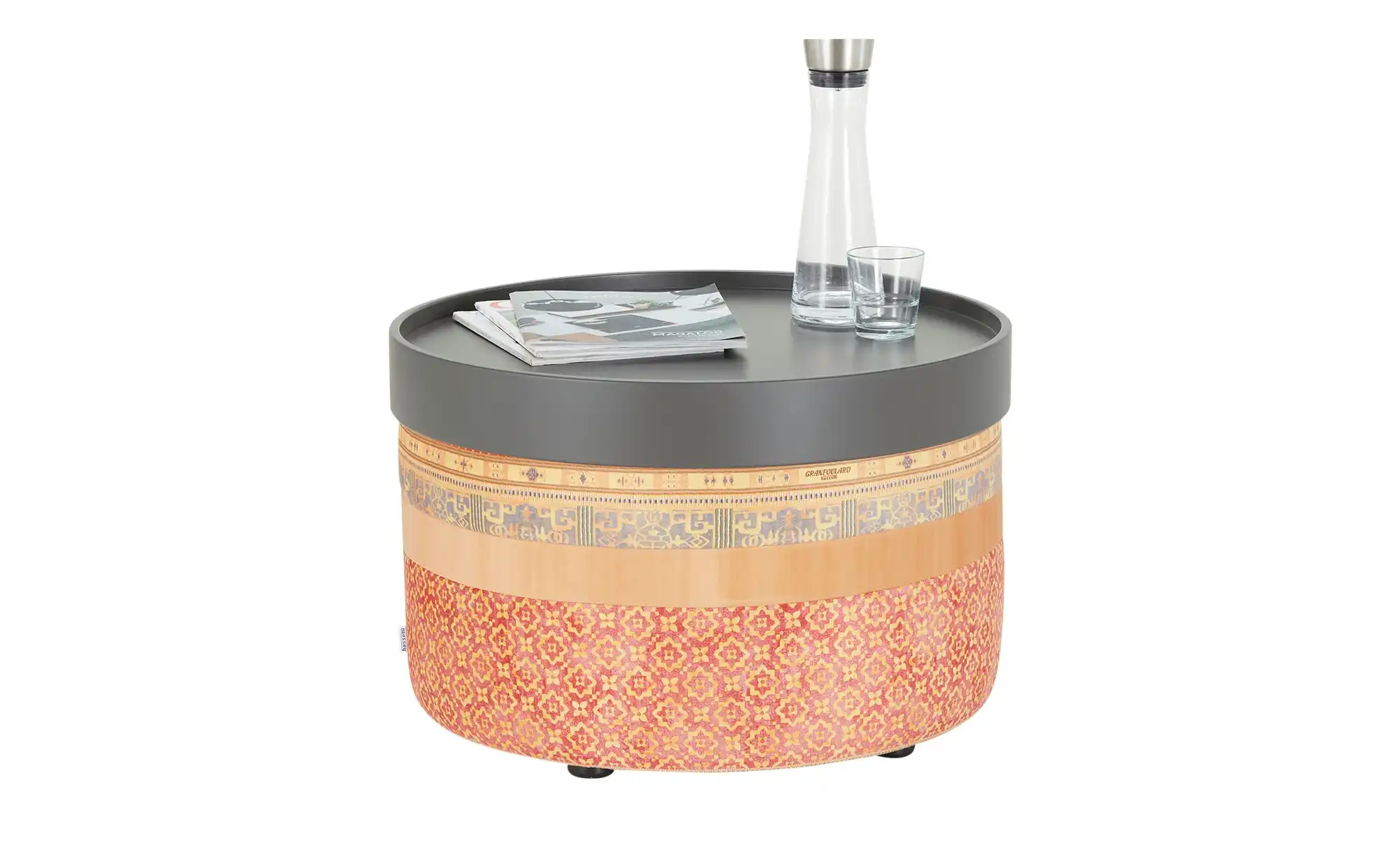 bassetti by SCHRÖNO Pouf aus Velours Tino