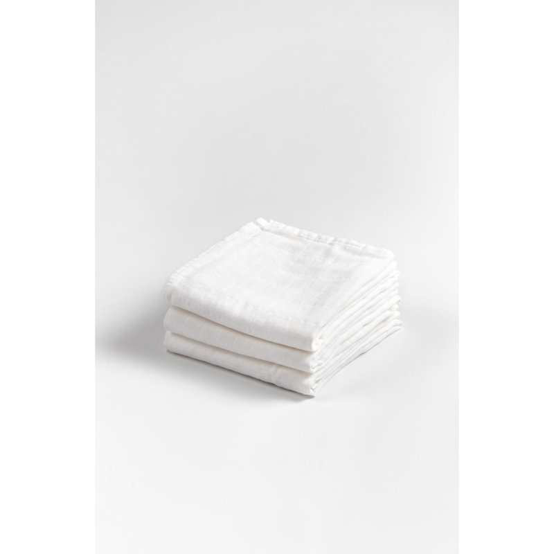 Set de 3 langes Coton Bio unis