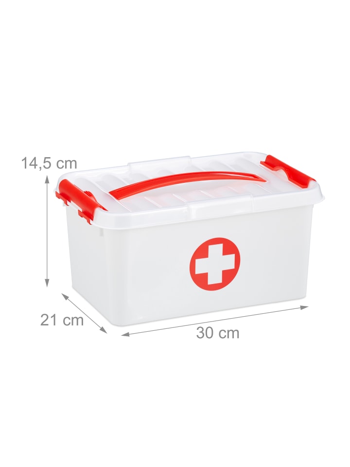 relaxdays Medizinbox in Weiß günstig kaufen onesize