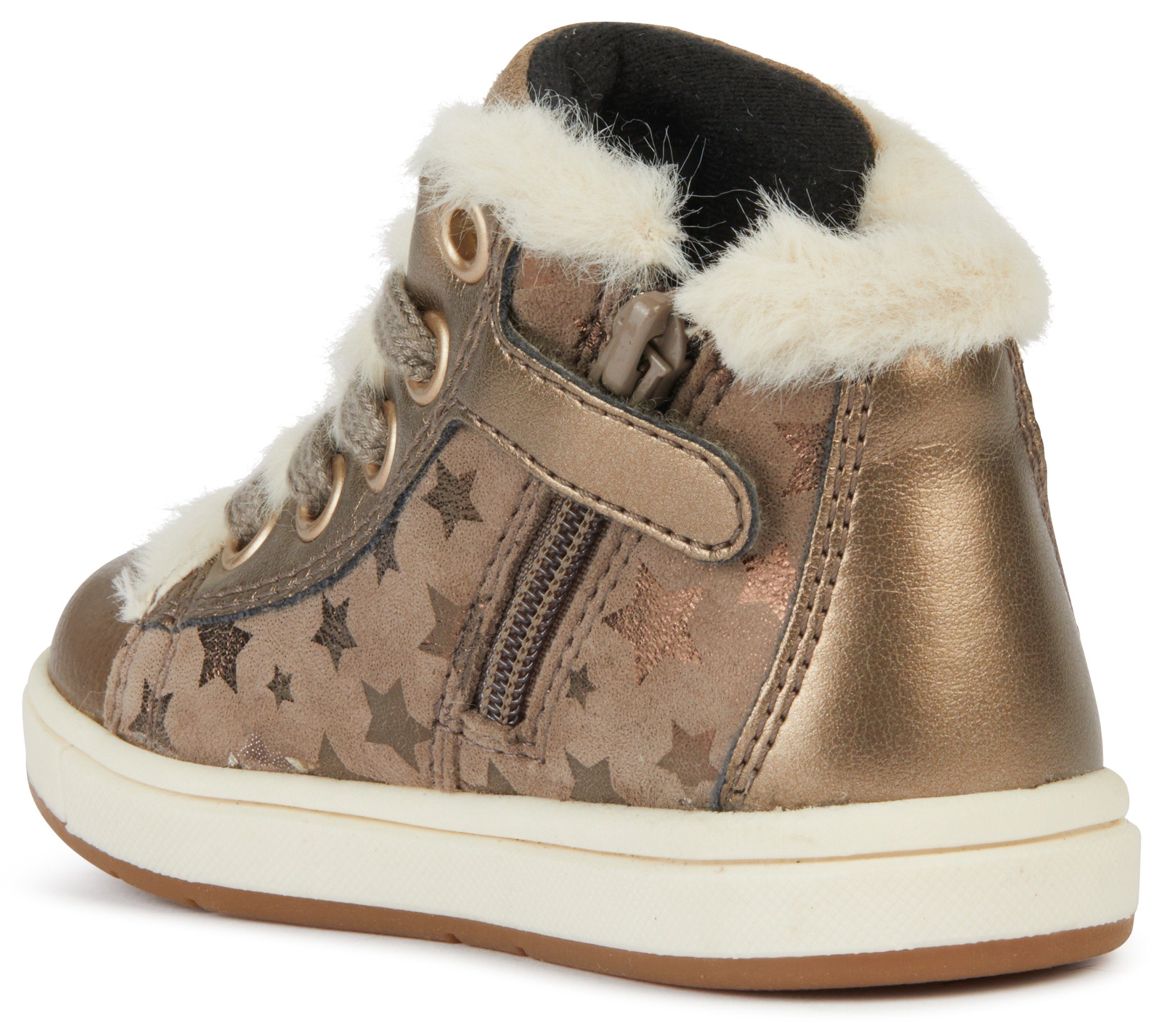 Geox B TROTTOLA GIRL Lauflernschuh mit coolem Sternenmuster