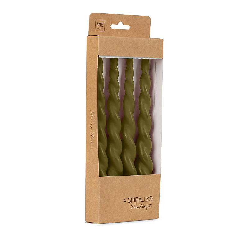 Vie Selected Spirallys 4-pk 24 cm olivengrønn