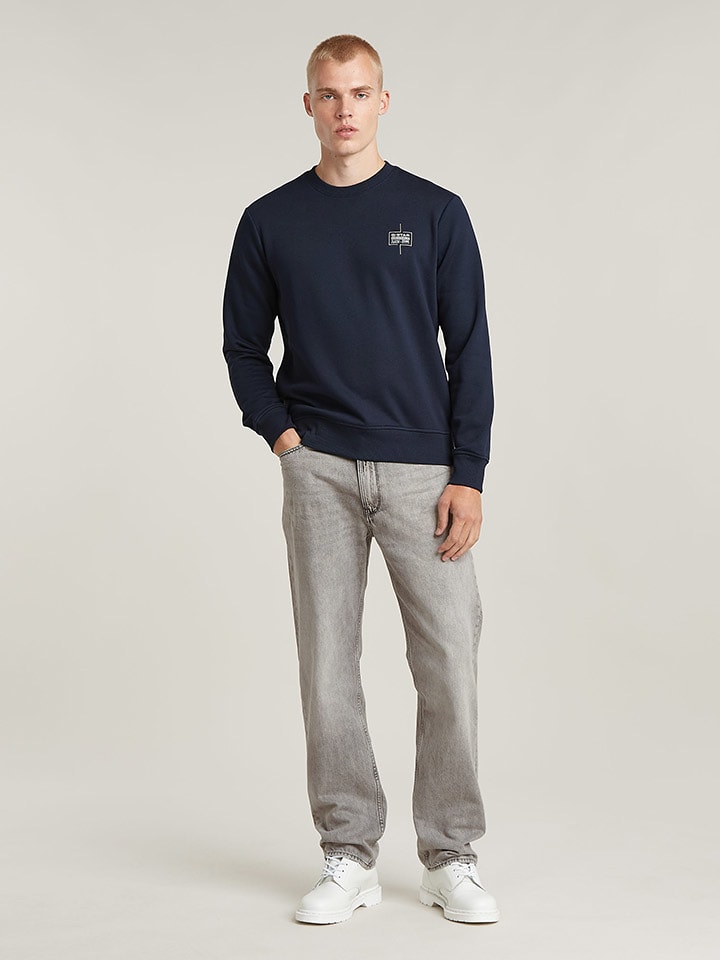 G-Star Sweatshirt in Dunkelblau günstig kaufen
