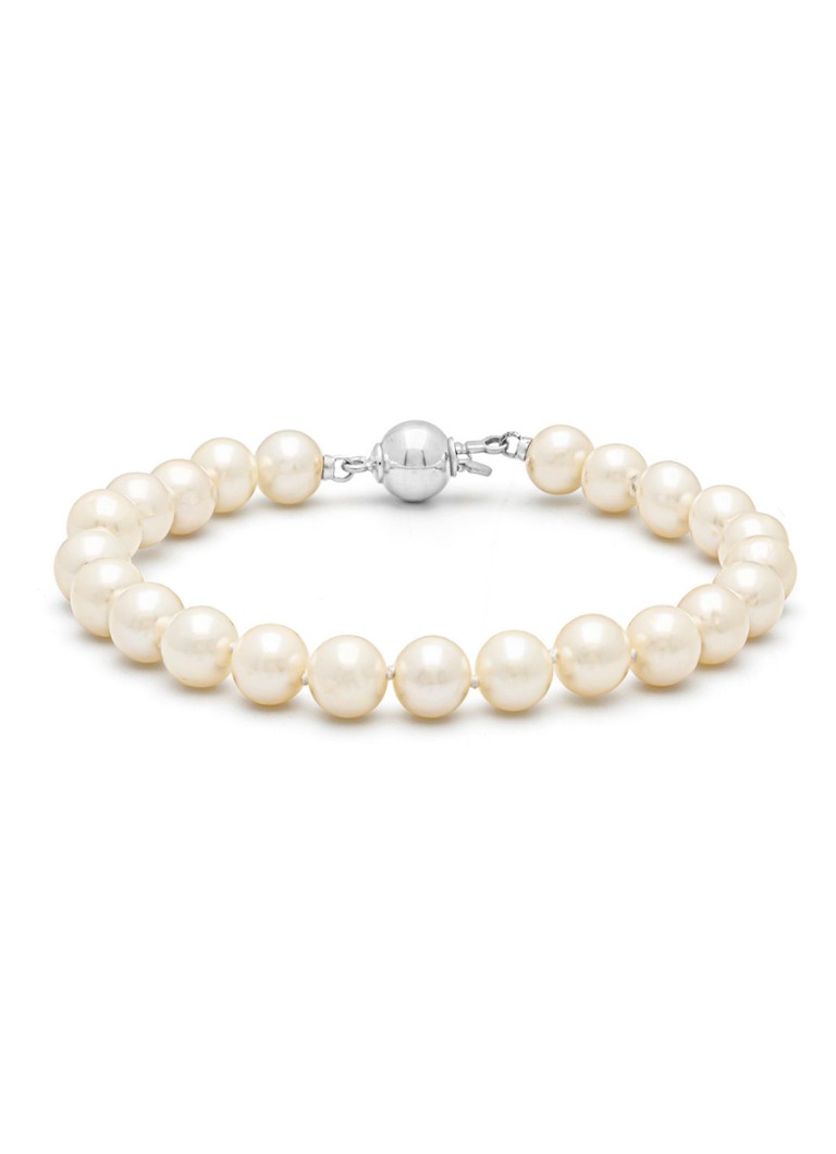 Diamond Point  Witgouden armband Rivièra