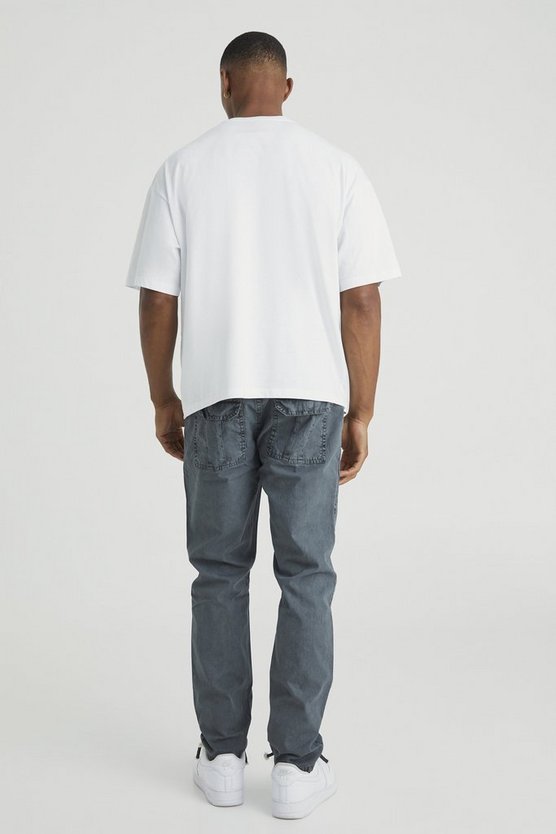 Slim-Fit Hose mit Acid-Waschung