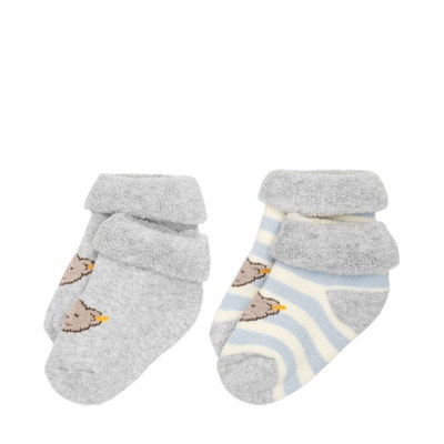 Socken 2er Pack GOTS, hellblau