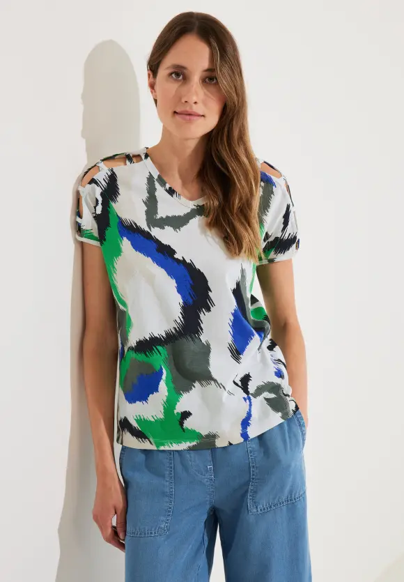 CECIL Shirt mit Schulterdetail