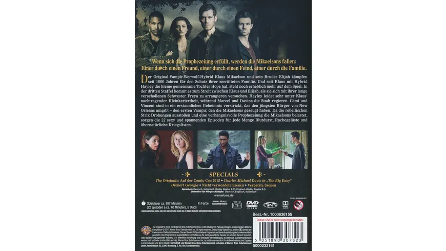 The Originals -  Die komplette Staffel 3  [5 DVDs]