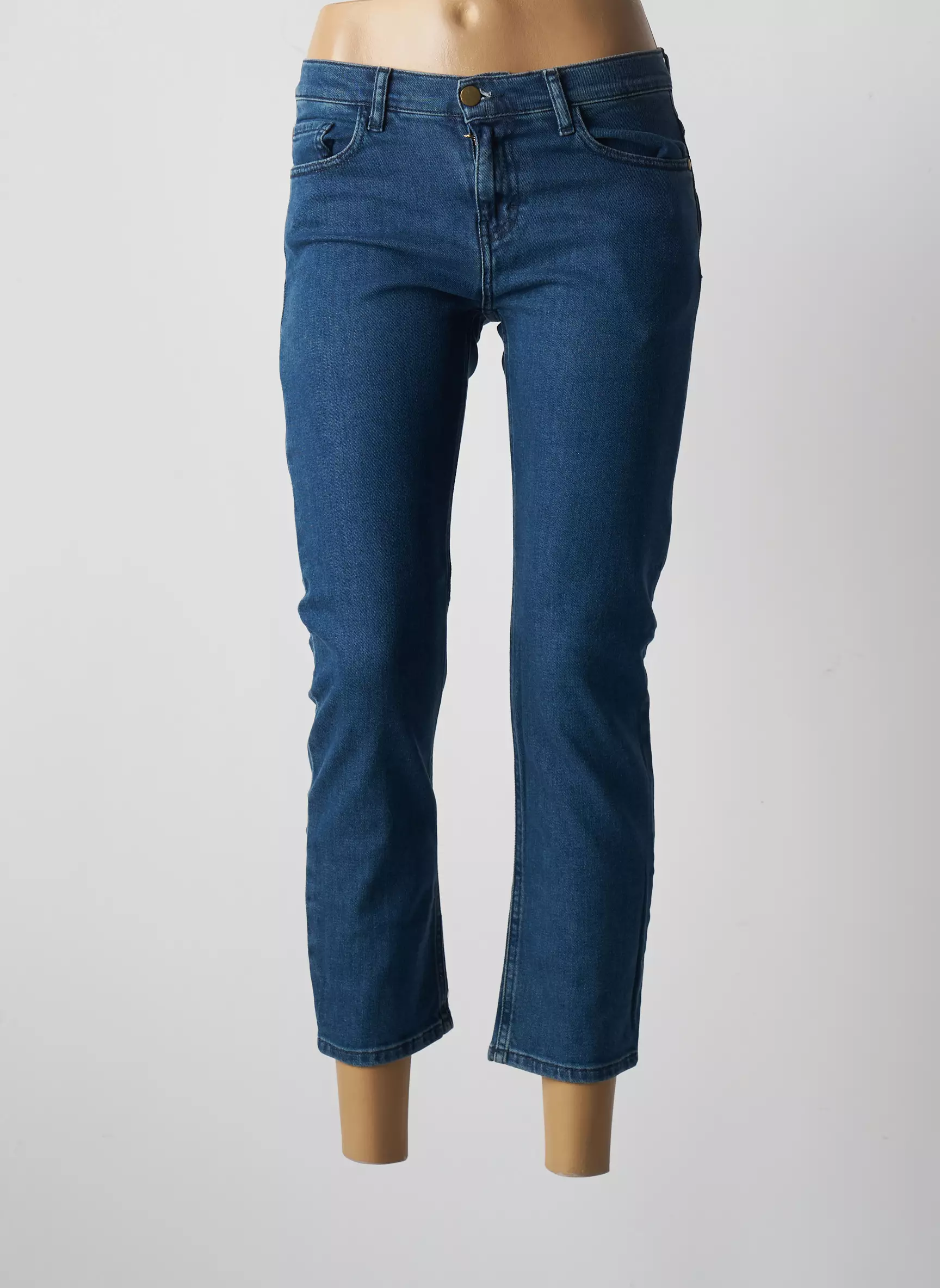 Ba Sh Jeans Coupe Slim Femme couleur bleu