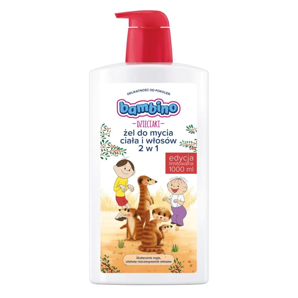 Τζελ καθαρισμού σώματος και μαλλιών Bambino Meerkats 2 σε 1