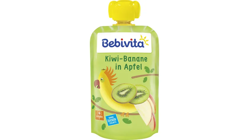 Bebivita Quetschbeutel Kiwi-Banane in Apfel 120 g