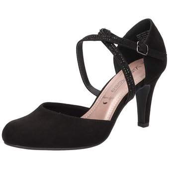 Via della Rosa Spangenpumps in schwarz
