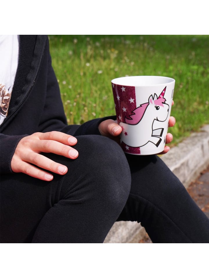 Geda Labels Kaffeebecher Einhorn Wartet schon in Pink - 300 ml günstig kaufen onesize