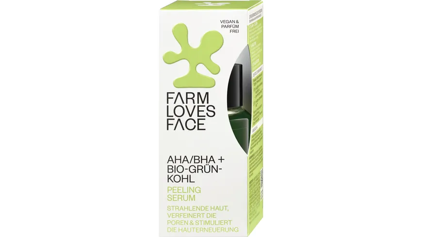 Farm loves Face AHA/BHA +  Bio-Grünkohl Peeling Serum 28 ml