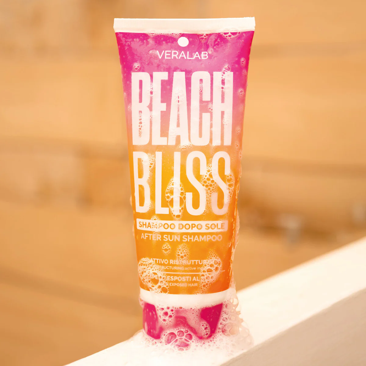 BEACH BLISS Solari - Napozás utáni sampon - Napvédő sampon, Gyengéd sampon, Napvédő hajpakolás