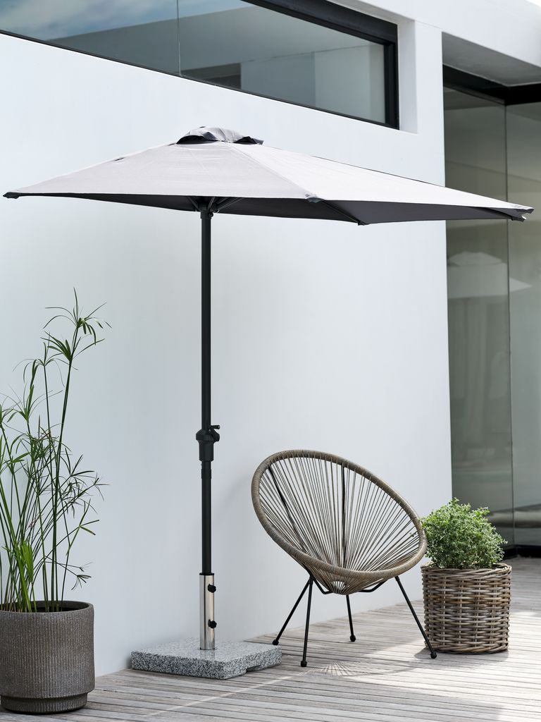 KOLDING Parasol balkonowy KOLDING S270xD135 szary