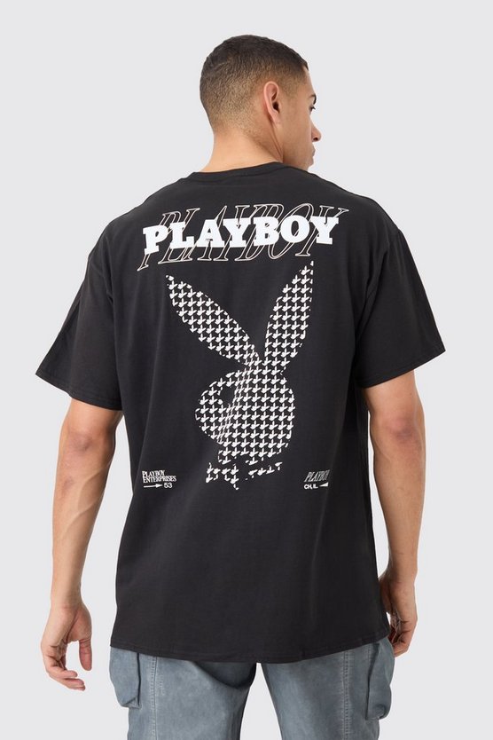 Oversize T-Shirt mit lizenziertem Playboy-Print