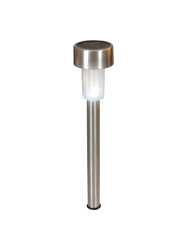 näve LED Solarleuchte in stahl-blank - (L)5.5 cm x (B)5.5 cm x (H)36 cm günstig kaufen onesize