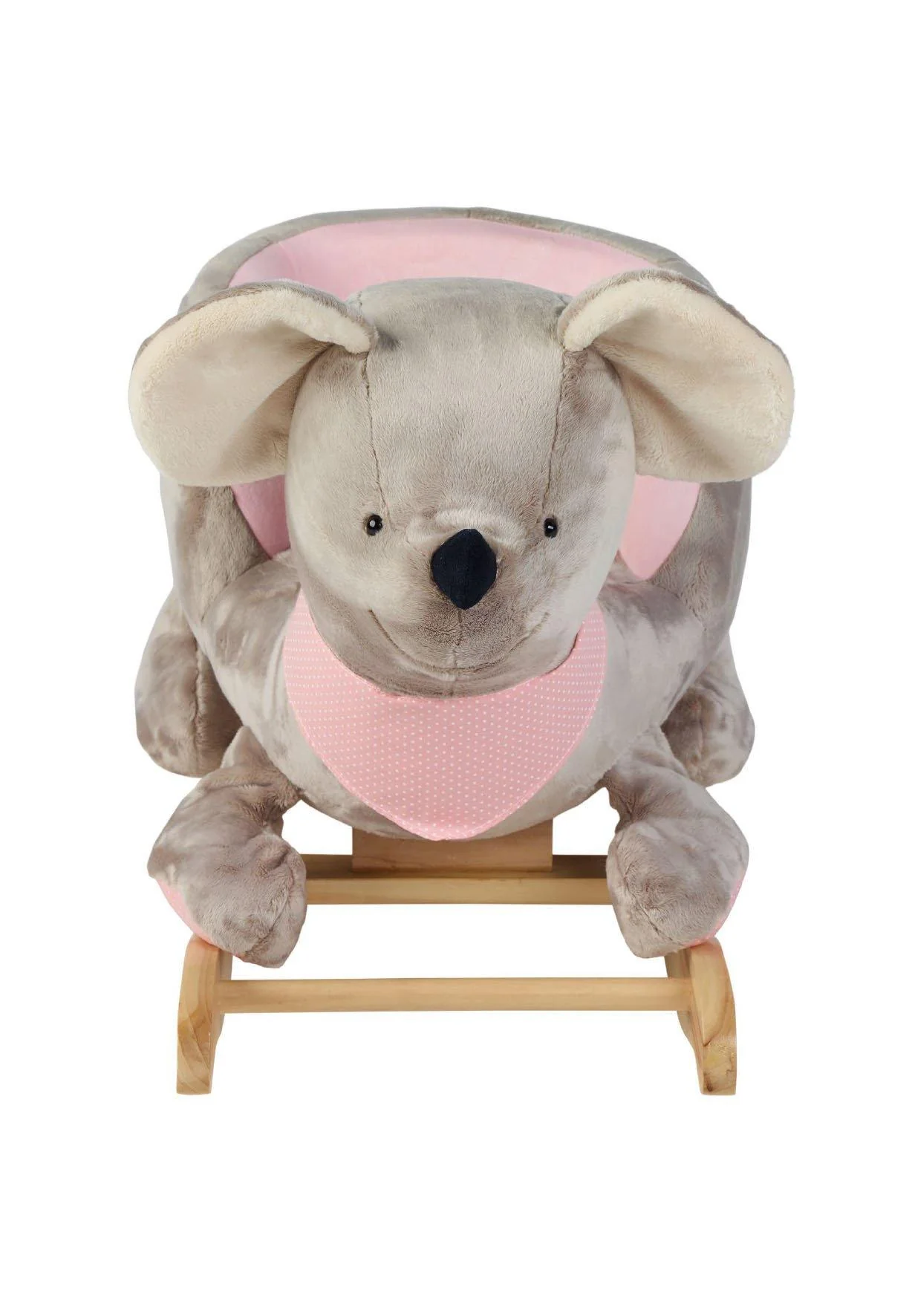 Schaukeltier Mabel in Grau und Rosa, ab 12 Monate