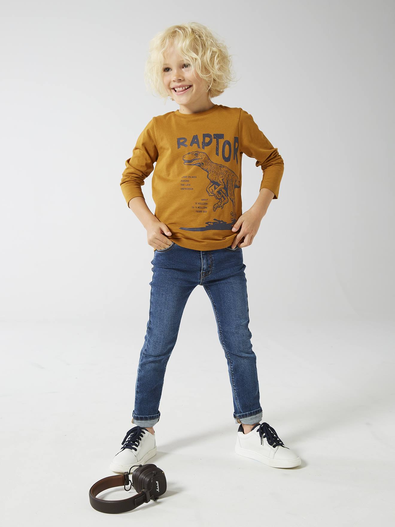 Vertbaudet Jungen Shirt BASIC Oeko-Tex - ocker