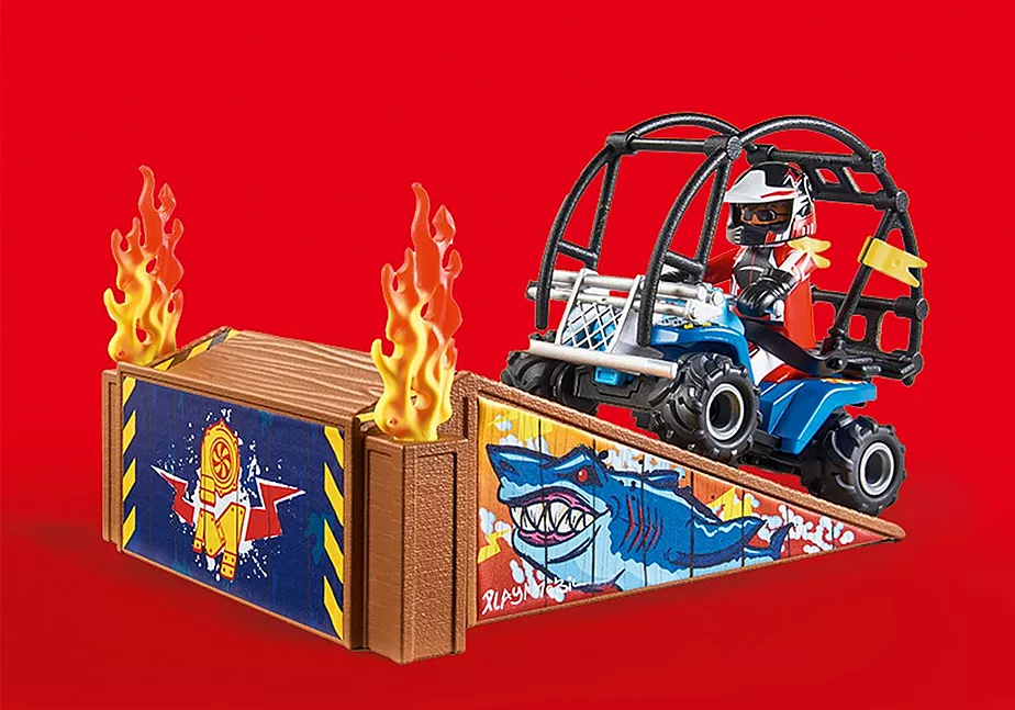 Starter Pack Stuntshow Quad mit Feuerrampe