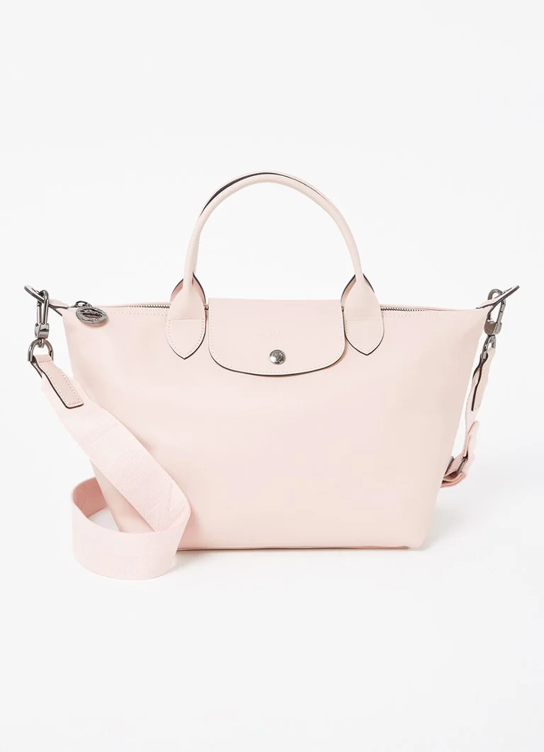 Geantă de mână din piele Longchamp Le Pliage Xtra, mărimea XS, cu curea de umăr detașabilă.