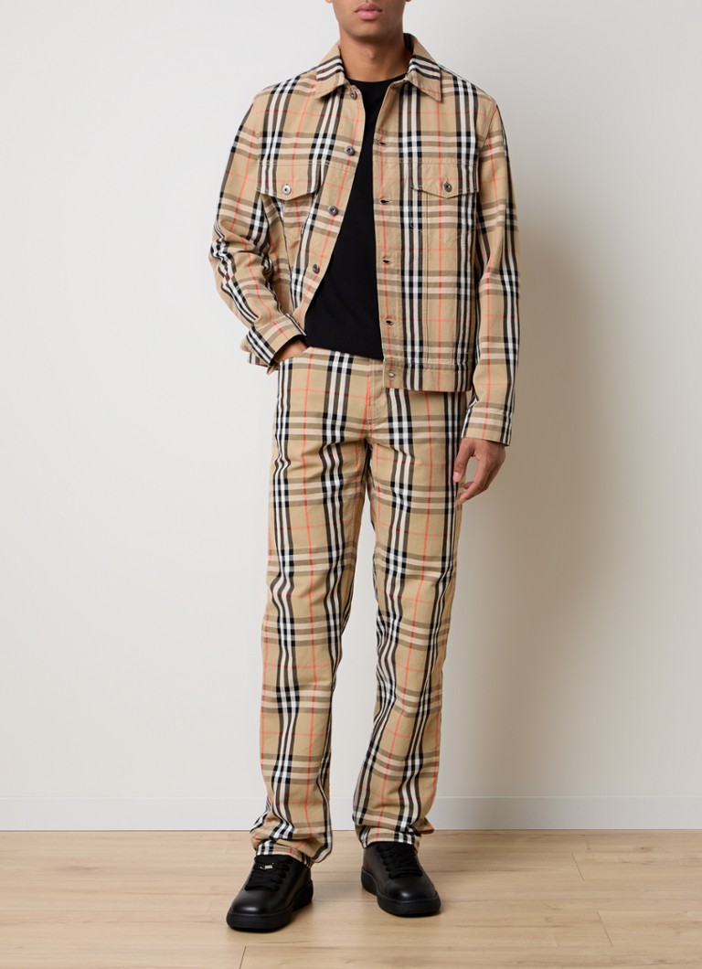 Cămașă Burberry în carouri cu buzunare la piept