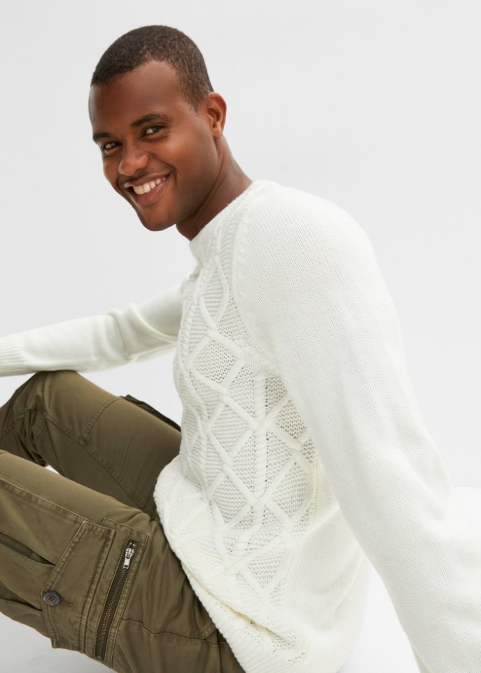 Pullover mit recyceltem Polyacryl