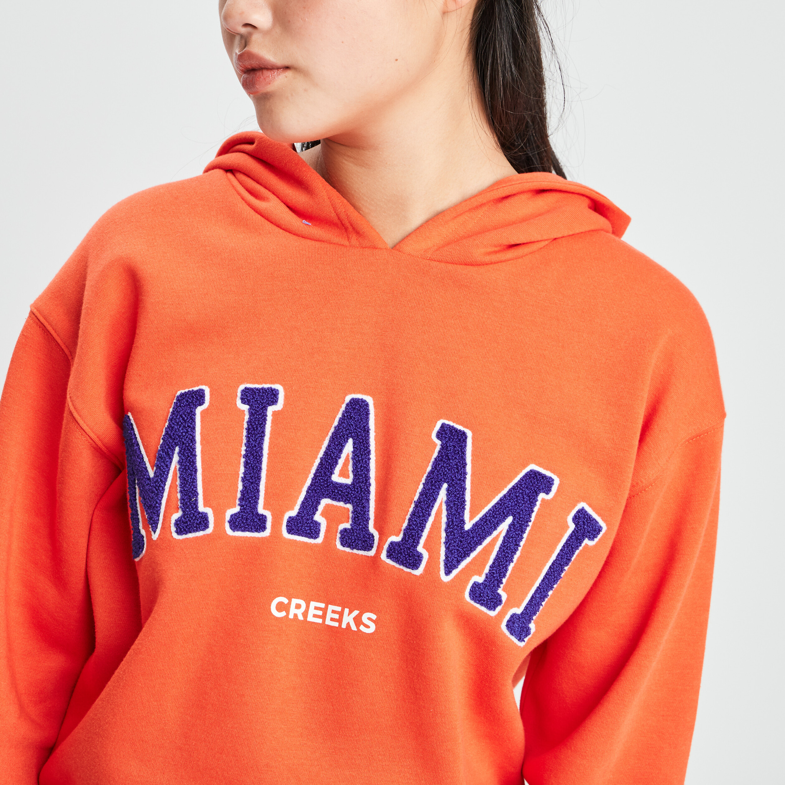 Sweat à capuche hoodie Creeks rouge femme | La Halle