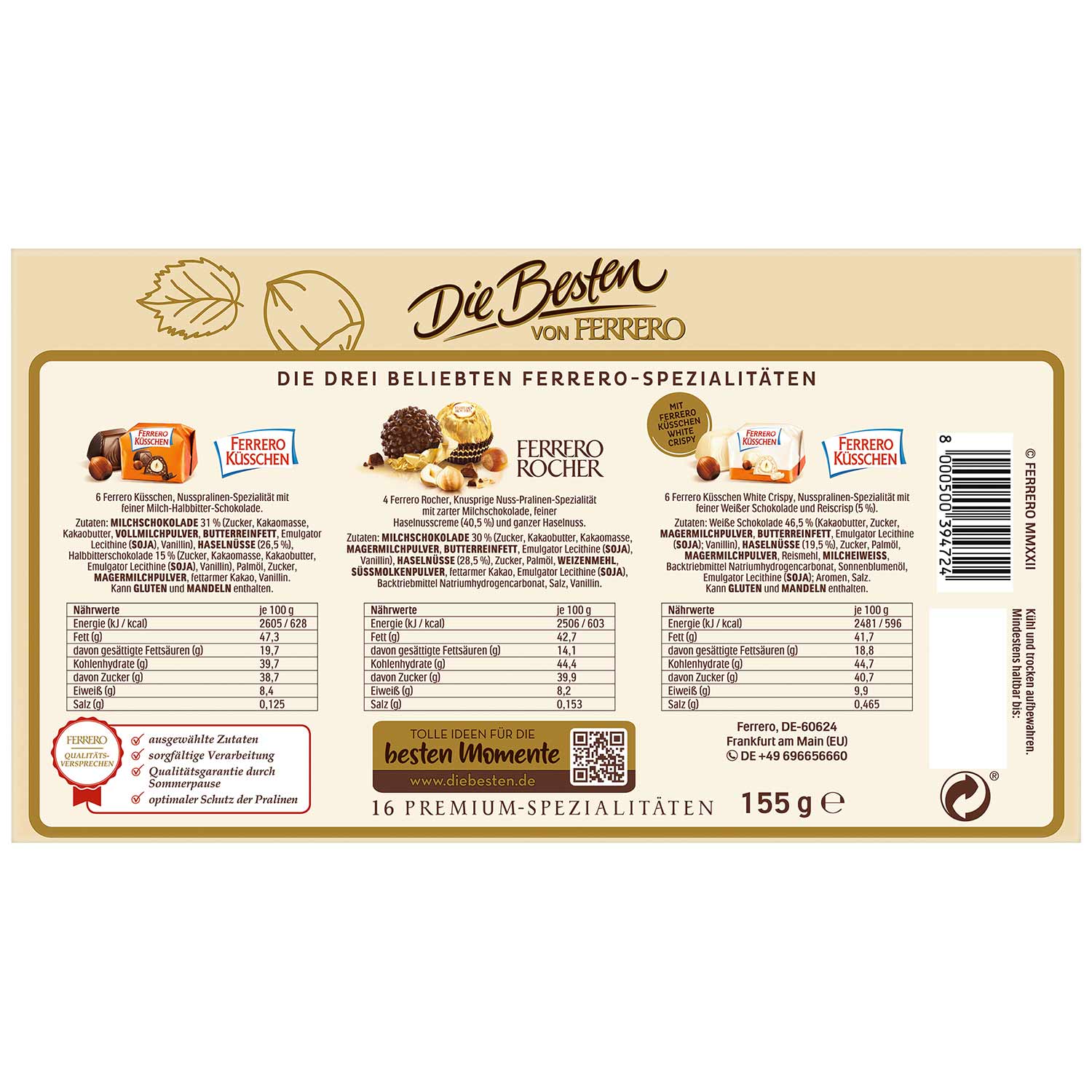 Die Besten von Ferrero Nuss-Edition 16er