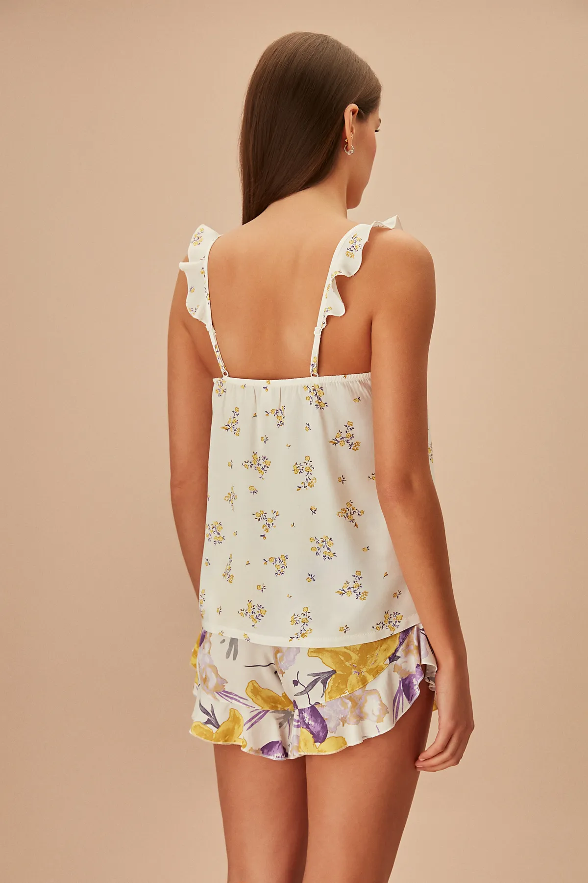 SUWEN  Lila Shorts-Set