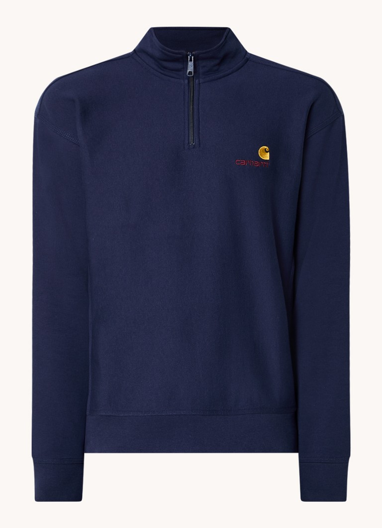 Hanorac cu fermoar și logo Carhartt WIP American Script