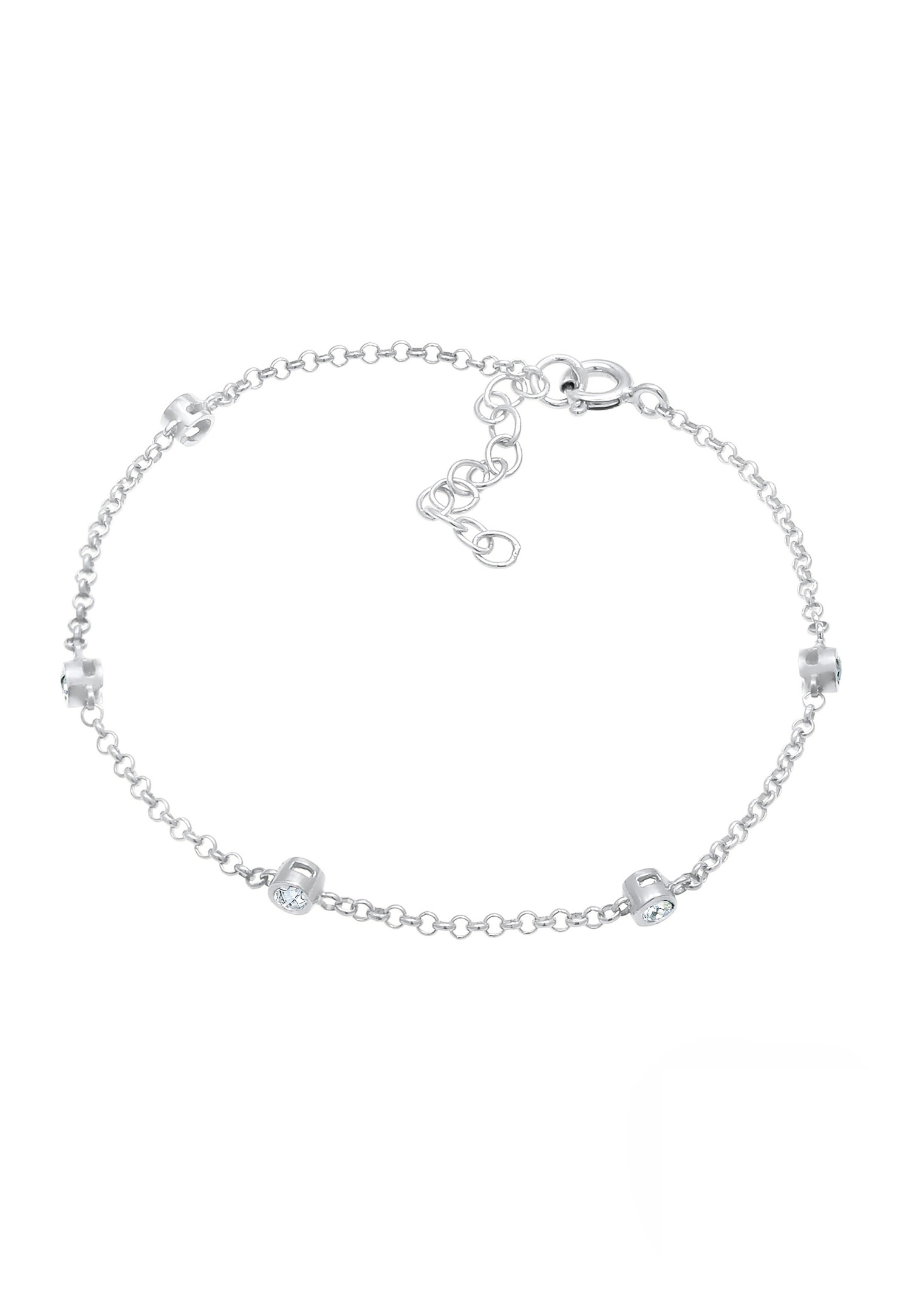 Collana da donna Elli, delicatamente scintillante con cristalli in argento sterling 925.