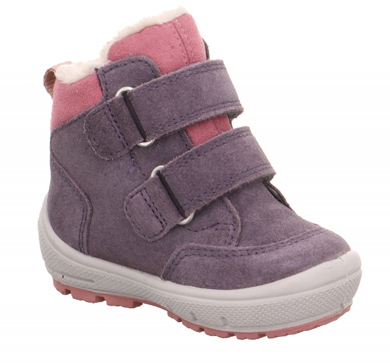 GROOVY - Lila/Rosa Boots mit Klettverschluss